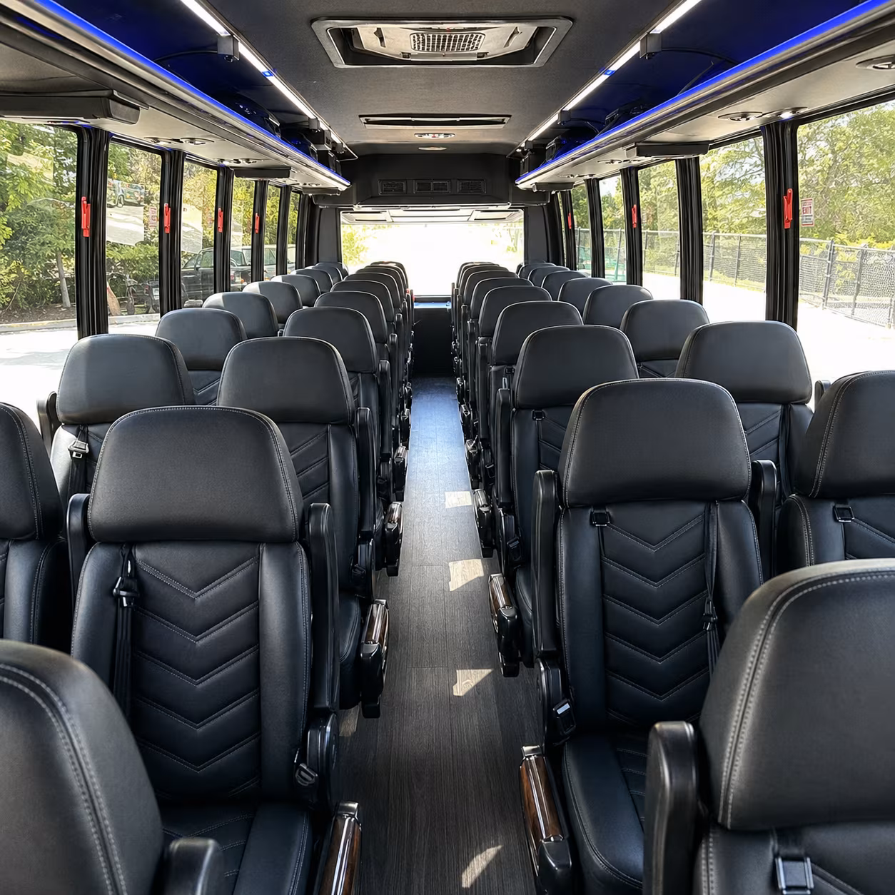 30 passenger minibus interior