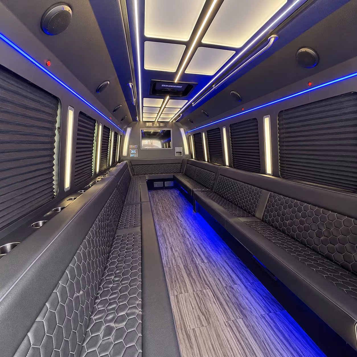 dearborn 30 passenger party bus interior
